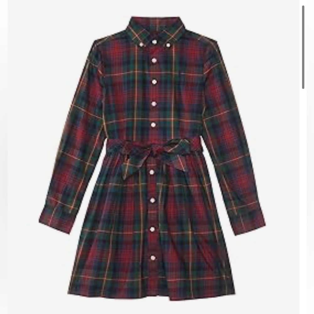Girls Ralph Lauren Plaid Shirtdress